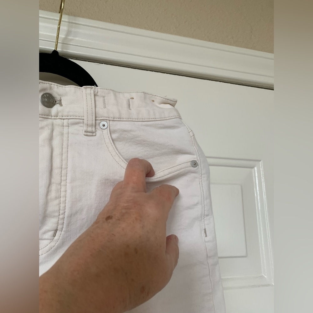Madewell The 90s Straight High Rise Jeans Vintage Canvas Cream 🌴 - Picture 9 of 15